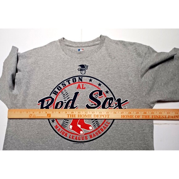 Boston Red Sox  Major Leagues Baseball Gray T-shirt Size Large - Picture 5 of 5